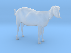 3D Scanned Nubian Goat 3cm in Clear Ultra Fine Detail Plastic