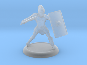 Secutor Gladiator with customisable shield in Clear Ultra Fine Detail Plastic
