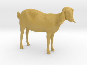 3D Scanned Nubian Goat 3cm Hollow in Tan Fine Detail Plastic