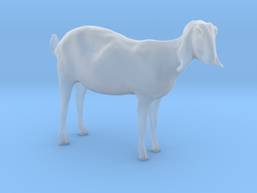 3D Scanned Nubian Goat 3cm Hollow in Clear Ultra Fine Detail Plastic