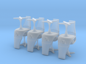 TOS Burke Chair Ver. 2 1:72 Thin -8 in Clear Ultra Fine Detail Plastic