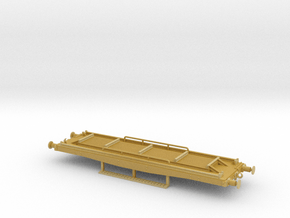 Flat wagon for yard workers use in Tan Fine Detail Plastic