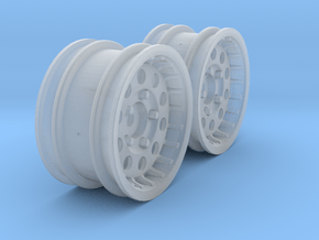 Wheels - M-Chassis - 037 Style - 3mm Offset in Clear Ultra Fine Detail Plastic