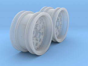 Wheels - M-Chassis - 037 Style - 6mm Offset in Clear Ultra Fine Detail Plastic