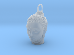 Gandhara Buddha Keychains 2 inches tall in Clear Ultra Fine Detail Plastic