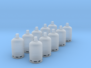 1/43 bouteille de gaz / gas bottle in Clear Ultra Fine Detail Plastic