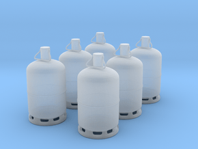 1/60 bouteille de gaz / gas bottle X 6 in Clear Ultra Fine Detail Plastic