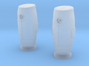 1/60 Bornes d'incendie / Fire hydrant X 2 in Clear Ultra Fine Detail Plastic