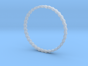 Spirală Bangle in Clear Ultra Fine Detail Plastic
