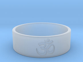 OM Ring - Embossed in Clear Ultra Fine Detail Plastic