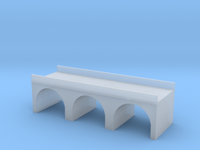 (1:450) Triple Arch Double Track 60mm Bridge in Clear Ultra Fine Detail Plastic