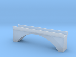 Single Arch Single Track 60mm Bridge in Clear Ultra Fine Detail Plastic