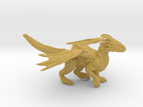 Curious Dragon  in Tan Fine Detail Plastic