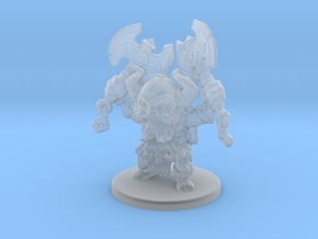 Eric The Viking - 28mm Tabletop Figurine in Clear Ultra Fine Detail Plastic