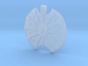 Troy Shield Pendant in Clear Ultra Fine Detail Plastic