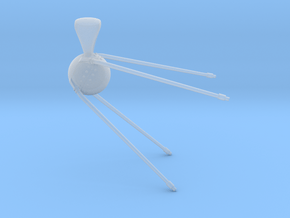 Sputnik 1 Pendant in Clear Ultra Fine Detail Plastic