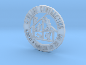 RCS Business Token in Clear Ultra Fine Detail Plastic