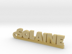 SOLAINE Keychain Lucky in Tan Fine Detail Plastic