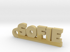 SOFIE Keychain Lucky in Tan Fine Detail Plastic