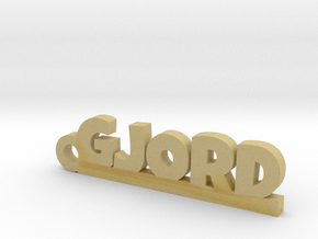 GJORD Keychain Lucky in Tan Fine Detail Plastic