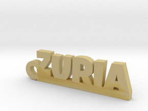 ZURIA Keychain Lucky in Tan Fine Detail Plastic