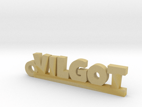 VILGOT Keychain Lucky in Tan Fine Detail Plastic