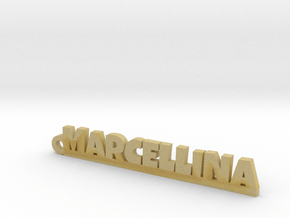 MARCELLINA Keychain Lucky in Tan Fine Detail Plastic