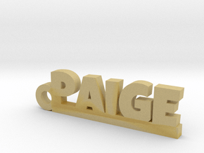 PAIGE Keychain Lucky in Tan Fine Detail Plastic