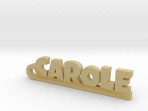 CAROLE Keychain Lucky in Tan Fine Detail Plastic