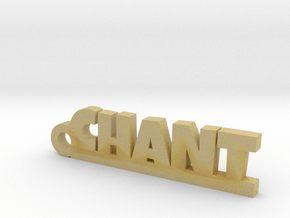CHANT Keychain Lucky in Tan Fine Detail Plastic