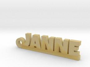 JANNE Keychain Lucky in Tan Fine Detail Plastic