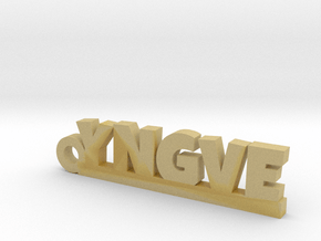 YNGVE Keychain Lucky in Tan Fine Detail Plastic