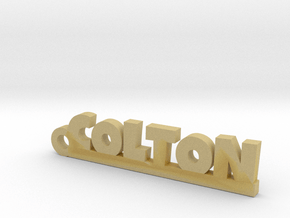 COLTON Keychain Lucky in Tan Fine Detail Plastic