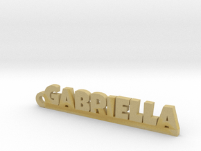 GABRIELLA Keychain Lucky in Tan Fine Detail Plastic