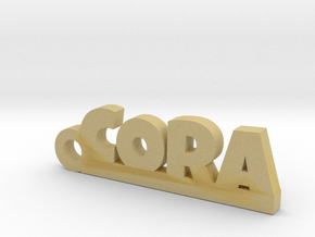 CORA Keychain Lucky in Tan Fine Detail Plastic
