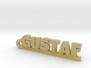 GUSTAF Keychain Lucky in Tan Fine Detail Plastic