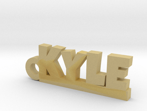 KYLE Keychain Lucky in Tan Fine Detail Plastic