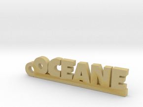 OCEANE Keychain Lucky in Tan Fine Detail Plastic