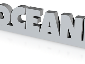OCEANE Keychain Lucky in Clear Ultra Fine Detail Plastic