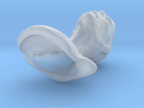Arex Head 1:6 scale in Clear Ultra Fine Detail Plastic
