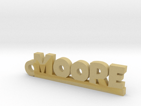 MOORE Keychain Lucky in Tan Fine Detail Plastic