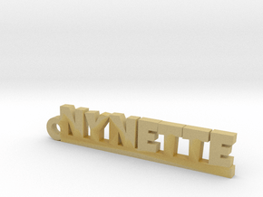 NYNETTE Keychain Lucky in Tan Fine Detail Plastic