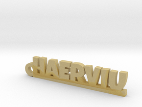 HAERVIU Keychain Lucky in Tan Fine Detail Plastic