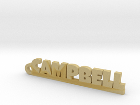 CAMPBELL Keychain Lucky in Tan Fine Detail Plastic