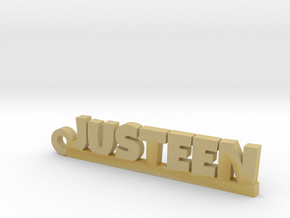JUSTEEN Keychain Lucky in Tan Fine Detail Plastic