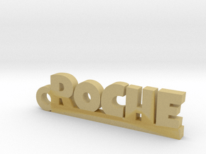 ROCHE Keychain Lucky in Tan Fine Detail Plastic
