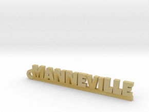 MANNEVILLE Keychain Lucky in Tan Fine Detail Plastic