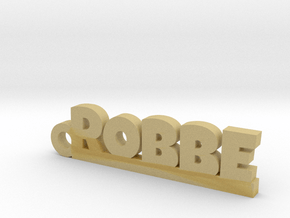 ROBBE Keychain Lucky in Tan Fine Detail Plastic