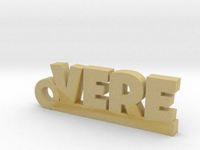 VERE Keychain Lucky in Tan Fine Detail Plastic