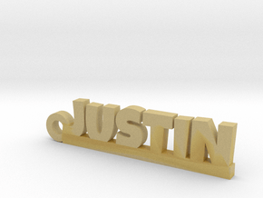 JUSTIN Keychain Lucky in Tan Fine Detail Plastic